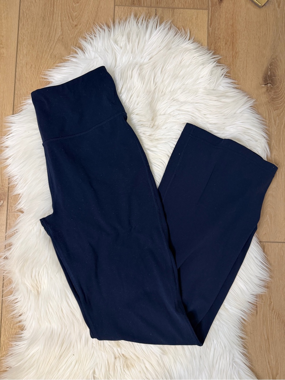 lululemon athletica Nulu High Rise Flare Pant in True Navy Size 12